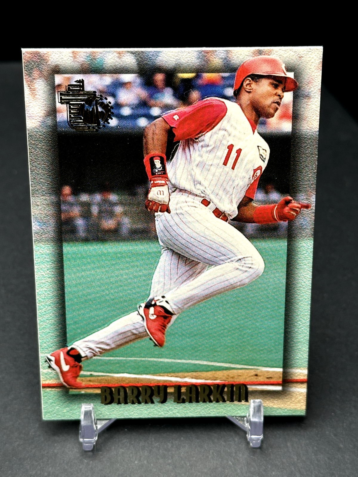Barry Larkin 1995 Topps Embossed #129 Cincinnati Reds