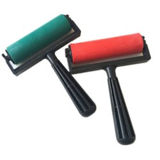 2PCS Art Brayer Rubber Roller Printmaking Tape Roller Printmaking Roller