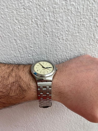 1997 Men's Swatch Irony PERGAMENA YGS708A Swiss Made Day/Date 37mm Watch - Picture 10 of 16