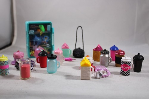 Mixed lot of LOL Accessories Cool Matic Fridge Food Cups Bottles Milk Purse