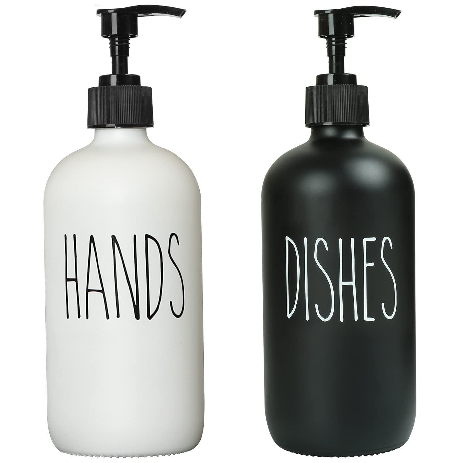 Soap Dispenser Set 2 Pack Contains Dish Soap Dispenser And Hand Soap Dispenser.-image
