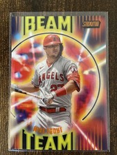 2022 Topps Stadium Club Orange Mike Trout  Beam Team /10 SSP Angels 🔥Case Hit🔥