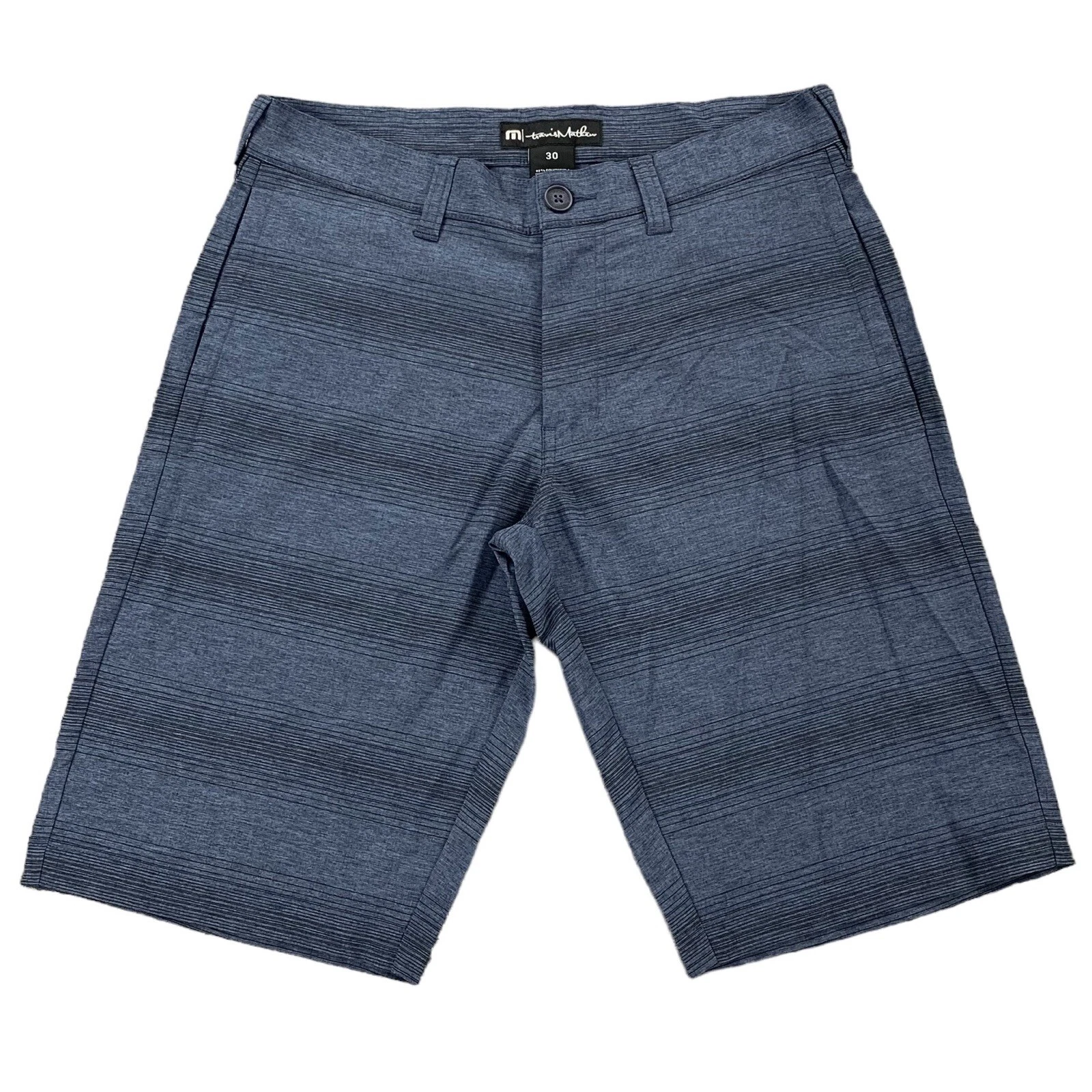 Travis Mathew All In Performance Shorts Men's Size 30 Blue 11 In Inseam