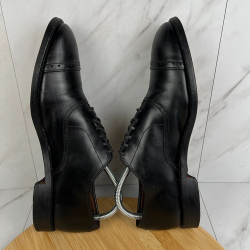 Allen Edmonds Fifth Avenue Mens Size 8.5 C Black Leather Cap Toe Dress Shoe 5705 - Picture 5 of 9