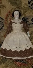ANTIQUE CHINA HEAD DOLLHOUSE DOLL 6  tall