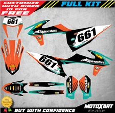 Custom graphics kit VITAL style Stickers to fit KTM EXC 2020 - 2023 Decal kit