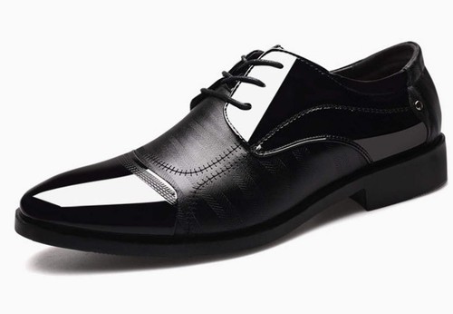 Men's Business Dress Shoes for Wedding Fashion Pointed Toe Large Size Breathable - Picture 42 of 56