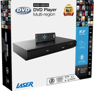 Laser DVD-HD012 Multi Region DVD Player