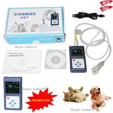 Veterinary Pulse Oximeter Handheld SPO2 PR Monitor Tongue Probe+SW CONTEC CMS60D