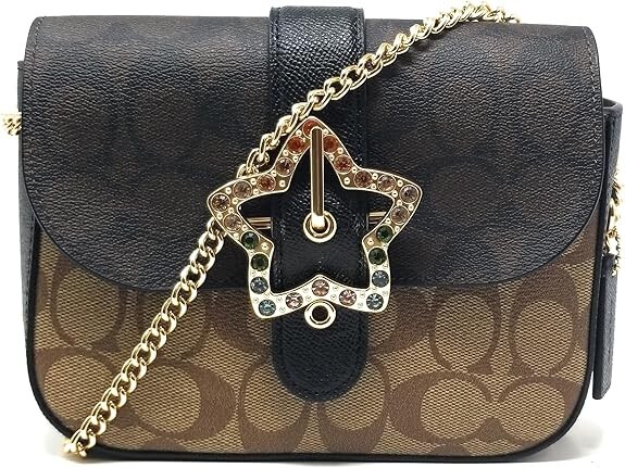 COACH★GEMMA CROSSBODY C7013 Coach Gemma Crossbody in Signature Canvas with Star Buckle