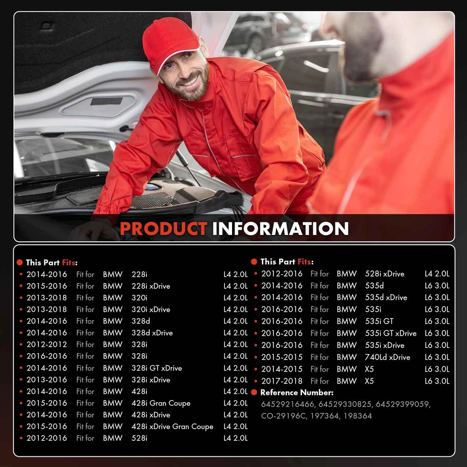 Compresor de aire acondicionado con 6 ranuras para BMW 228i 328i 428i 528i xDrive 535i GT xDrive X5 Foto 2 de 4