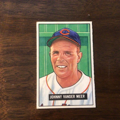 Bowman 1951 Johnny Vander Meer #223 Cleveland Indians VG-EXC *PERFECTLY CENTERED