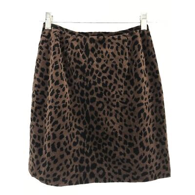 New Frontier Skirt Womens 4  Animal Print Brown Black