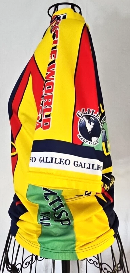 Louis Garneau Cycling Jersey Men's Med Bicycle World, USA, Santa Paula, CA - Image 2 of 4