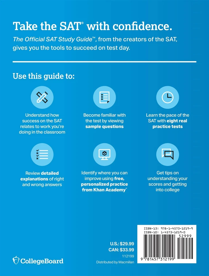 The Official SAT Study Guide 2020 Edition by The College Board Paperback - Image 2 of 2