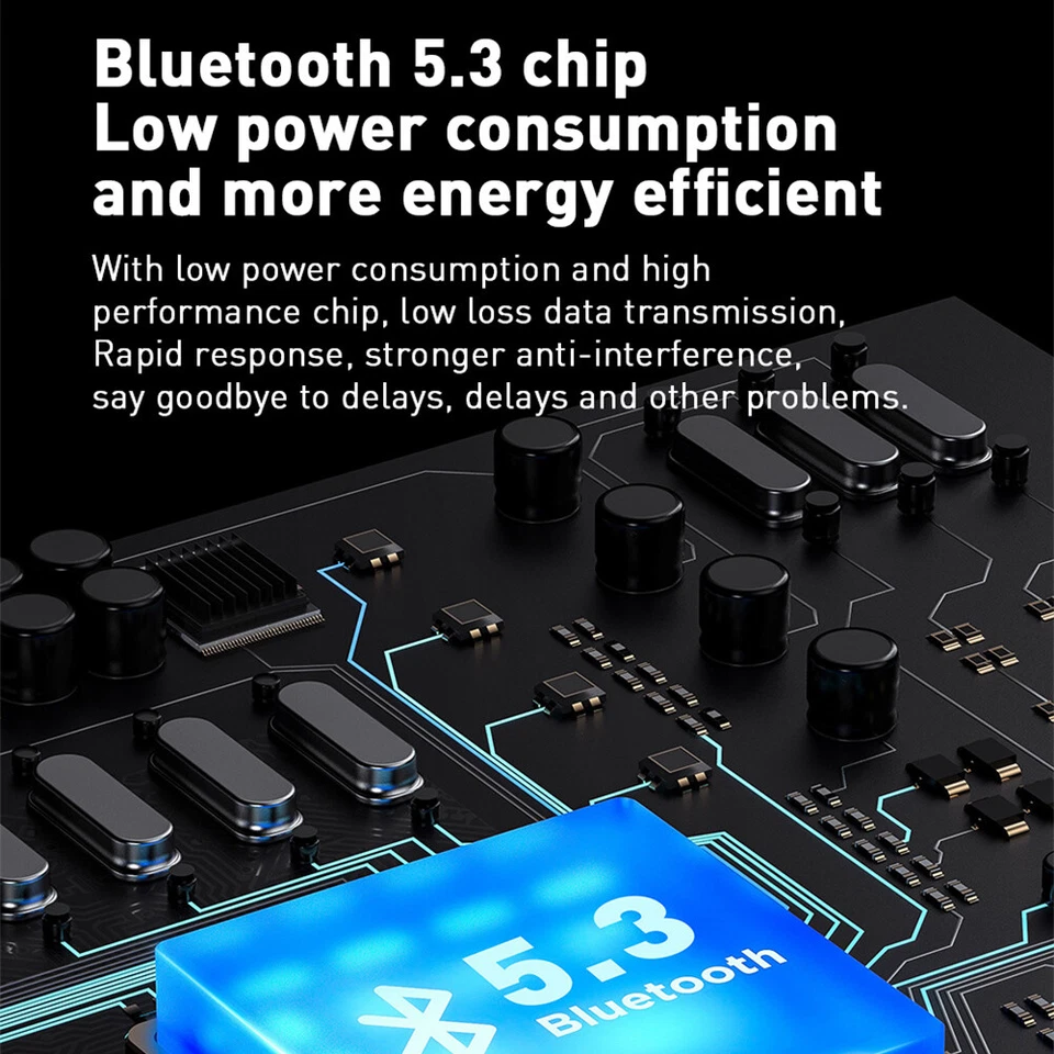 Bluetooth 5.0 Headsets Wireless Earbud Bluetooth Headphone for Phone PC - Image 2 of 4