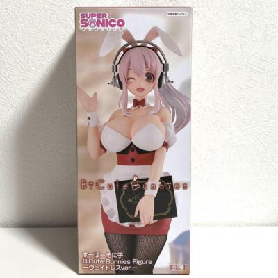 Super Sonico BiCute Bunnies Figur FuRyu Waitress Ver. 80