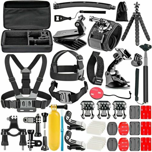 GOPRO ACCESSORIES KIT Hero 10 9 8 Outdoor Action Sports Camera Mount Set Bundle - Picture 1 of 8