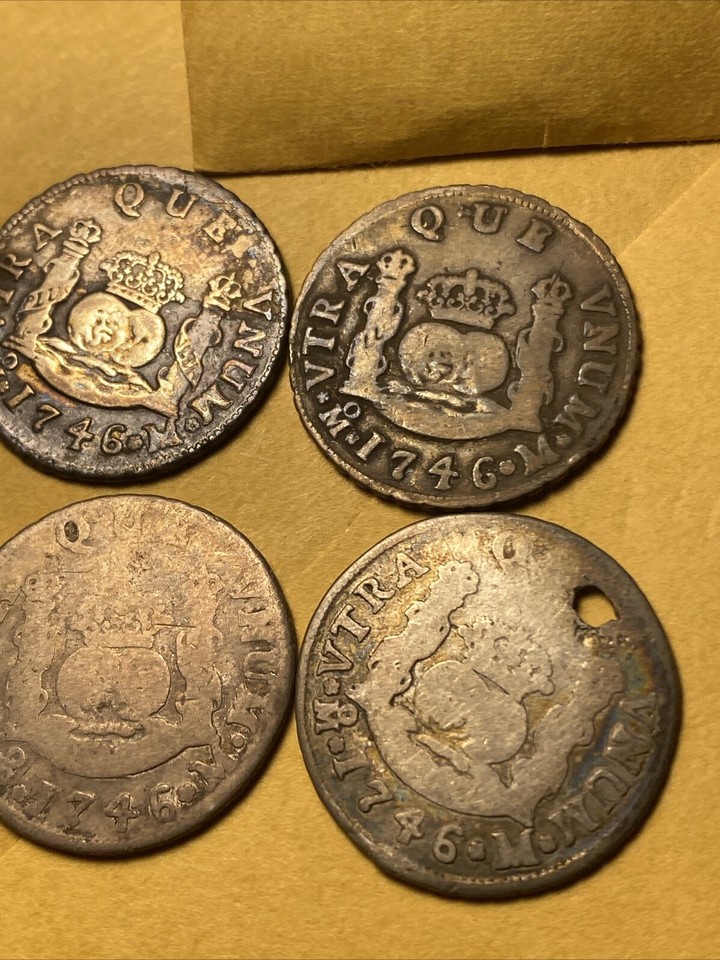 Mexico 4 Reales Lot Of 4 Pillar Coins eBay