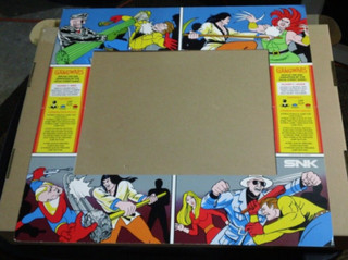 SNK Gang Wars arcade NOS monitor paper bezel original