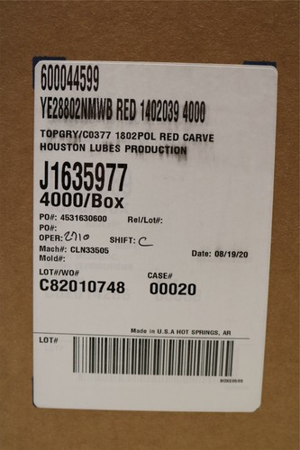 4000x Lot 28mm Red Plastic Bottle Screw Caps w/ Seal & Tamper Evident USA MADE - Picture 2 of 5