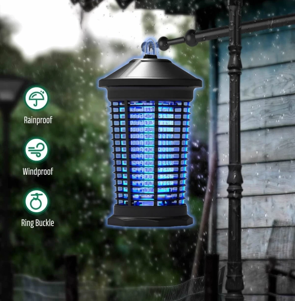 Bug Zapper Large Coverage 1/2 Acre, Smart Light Sensor, Weatherproof, Mosquito - Image 3 of 4