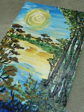 ✅🔥 TENDER SUMMER FEELING Original Ukrainian Artwork Acrylic Painting Home Decor