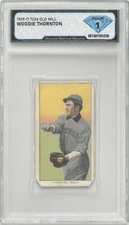 1909-11 T206 Old Mill WOODIE THORNTON 💎 DSG 1 Poor (clipped corners)