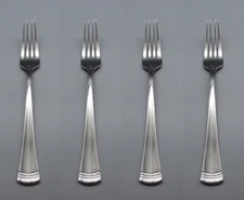 Lenox Stainless Flatware - PORTOLA - Dinner Forks - Set of Four New