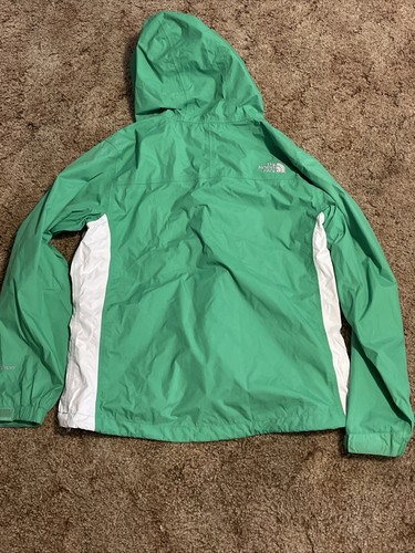 Women's Size M The North Face Hyvent Waterproof Hooded White Wind Jacket - Picture 12 of 12