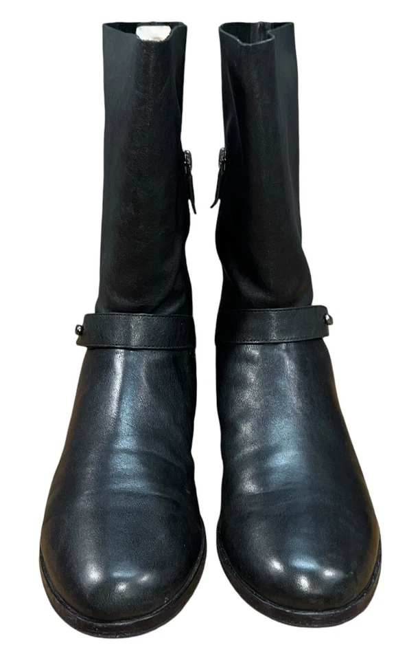 Botas de cuero Eileen Fisher Motor en negro talla 8,5 M Foto 3 de 4