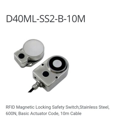 Omron D40 ML SS2 B 10M / RFID Magnetic Locking Safety Switch 