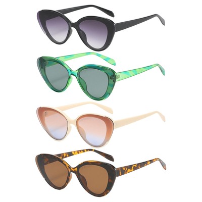 Sonnenbrille Katzenaugen Retro Stil Vintage Damen Fassung in