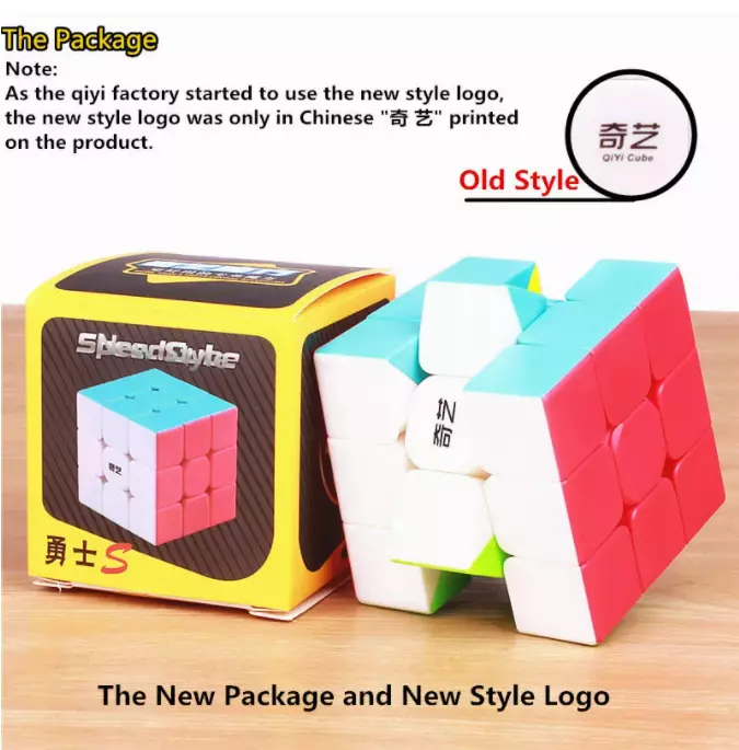 qiyi warrior s Magic Cube Colorful stickerless speed 3x3 cube antistress  3x3x3 L