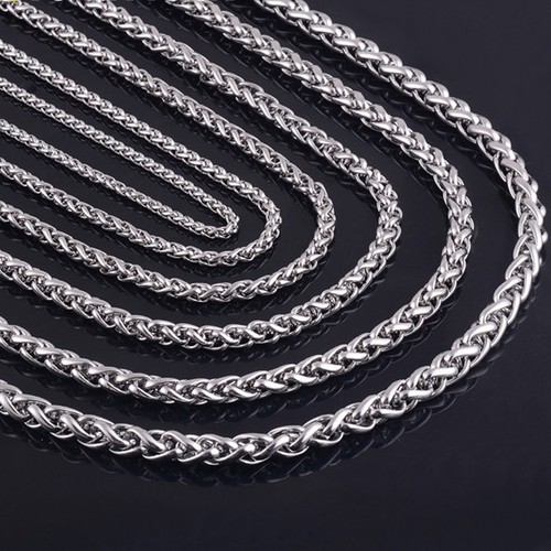 4/5/6mm Wholesale Mens Silver Stainless 