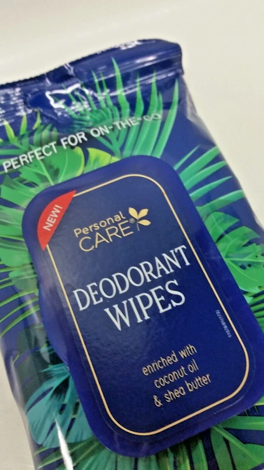 LOT 8x P.Care On The Go Deodorant Wipes 30/pk w/Coconut Oil & Shea Butter SEALED - Image 2 of 4