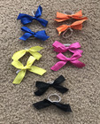 Build-A-Bear Ear Bows Hair Accessories 5 Pair Black Yellow Blue Orange Pink Babw