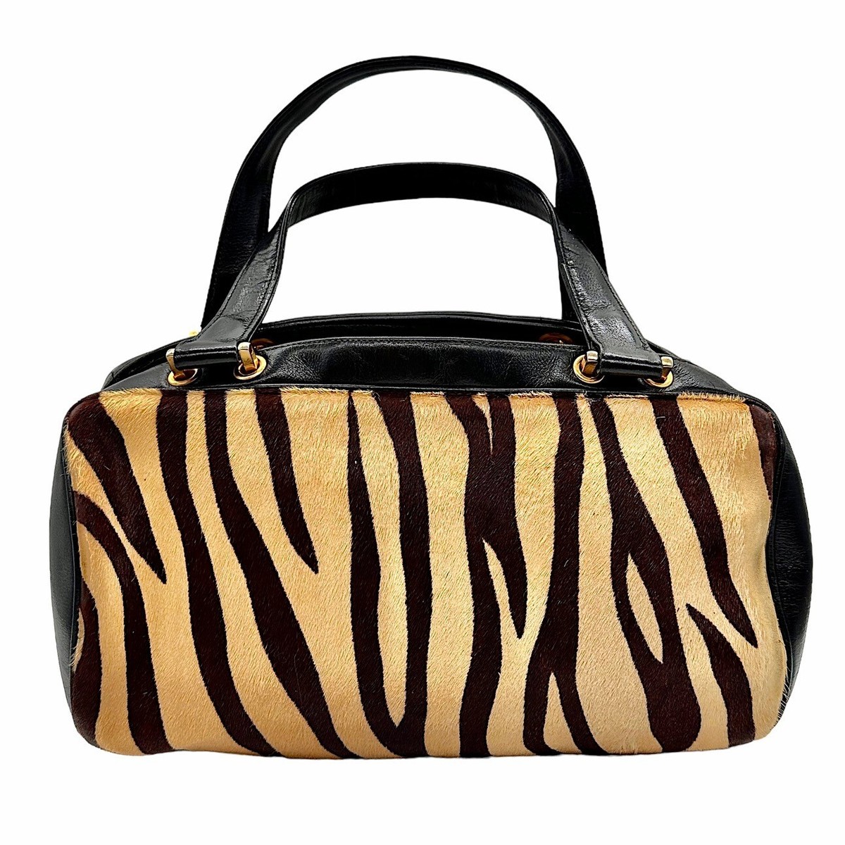 Vintage Morris Moskowitz Faux Fur Animal Print Zebra Handbag | eBay