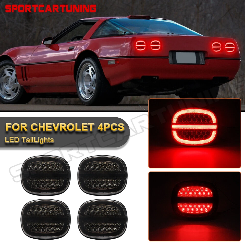 Smoke LED Turn Signal Brake Tail Lights For 1990 96 Chevrolet