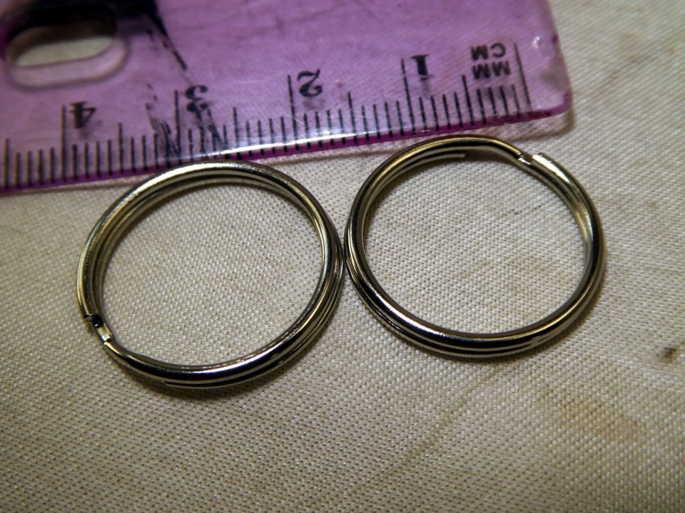 Conector de orejetas de metal de 2 cm 20 mm anillo de aro dividido para correa de hombro de cámara  Foto 2 de 4