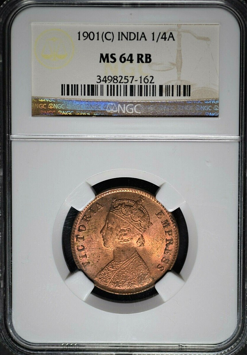 NGC-MS62RB　イギリス領　インド　 1/4Anna 　1901（C） s-l1200.jpg
