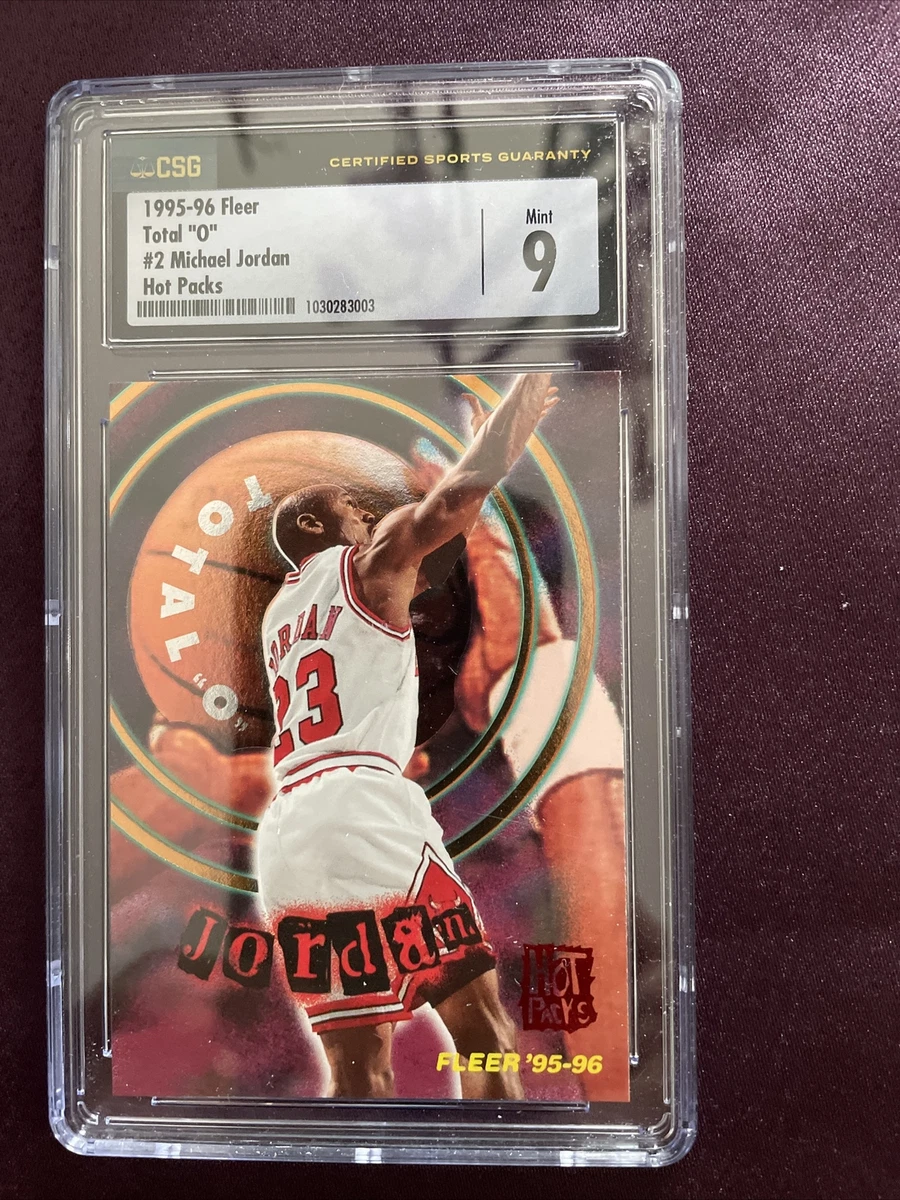 1995-96 Fleer Total O Hot Packs Michael Jordan #2 CSG 9 MINT HOF