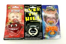3 Pack Authentic Billy Bob Baby Toddler Orthodontic BPA Pacifiers Soothers