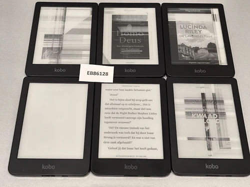 Lot of 6 Kobo E-Readers for Parts - Not Working, Model N249