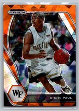 2021 Panini Prizm Draft Picks Orange Ice Prizm #68 Chris Paul Wake Forest