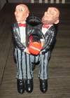 Wine Bottle Display Holder Stand Butler/Waiter 10” Painted Resin (NO WINE) — photo 2