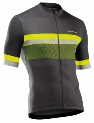 Northwave Origin Fahrrad Trikot kurz grau/gelb 2021