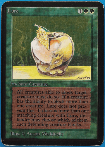 Lure Alpha HEAVILY PLD Green Uncommon MAGIC GATHERING CARD (ID# 498295) ABUGames - Picture 1 of 2