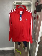 Mens Adidas Red Track Top Jacket
