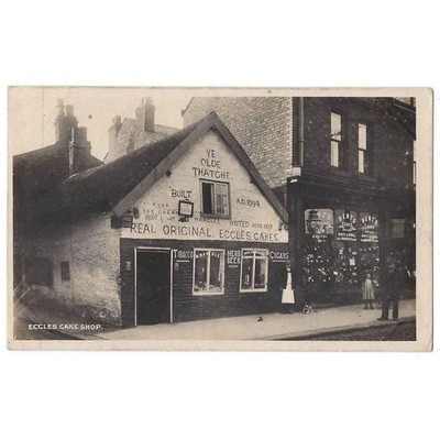 ECCLES Cake Shop, Gtr Manchester RP Poststempel Eccles 1910